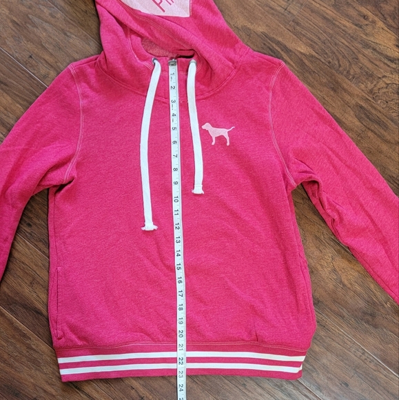 PINK Victoria's Secret Half Zip Sweatshirt Hoodie Size Small - Picture 8 of 9